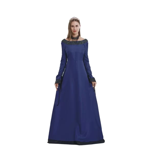 Medieval Gothic Cosplay Costumes For Women Halloween Carnival Party Performance Long Sleeve Middle Ages Renaissance Dresses - Image 5