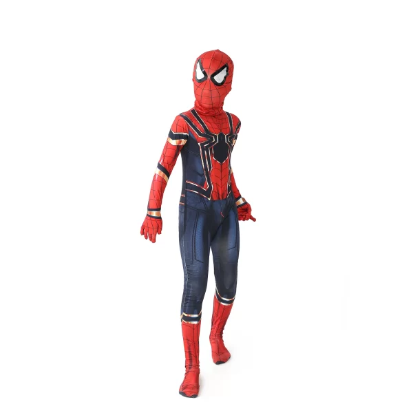 3D StyleHigh Quality Superhero Spidermans Costume Bodysuit For Kids Adult Spandex Zentai Halloween Party Cosplay Jumpsuit - Image 3