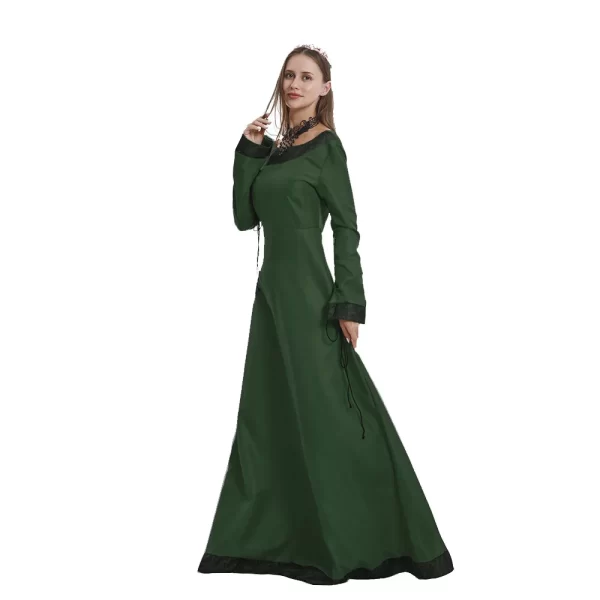 Medieval Gothic Cosplay Costumes For Women Halloween Carnival Party Performance Long Sleeve Middle Ages Renaissance Dresses - Image 4