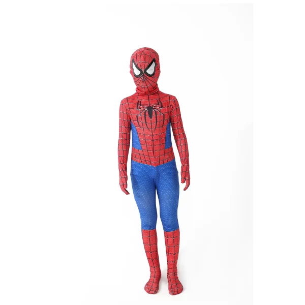 3D StyleHigh Quality Superhero Spidermans Costume Bodysuit For Kids Adult Spandex Zentai Halloween Party Cosplay Jumpsuit - Image 2